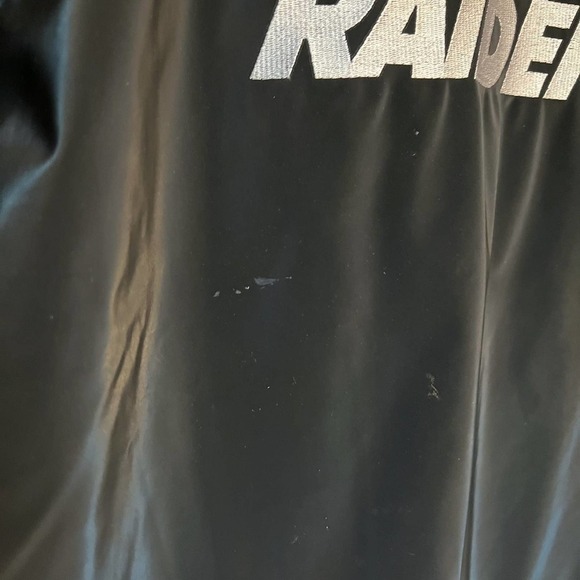 Carl Banks Raiders Vintage Football Parka Thick Jacket Coat Black Medium Y2k 90s - Picture 5 of 8